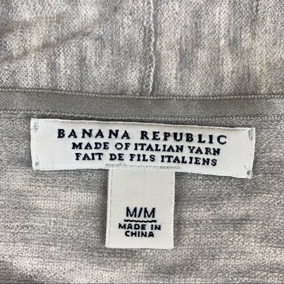 BANANA Republic Grey Italian Yarn Cardigan Medium - Picture 3 of 10